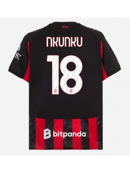 AC Milan Christopher Nkunku #18 Replika Hemmakläder 2025-26 Kortärmad
